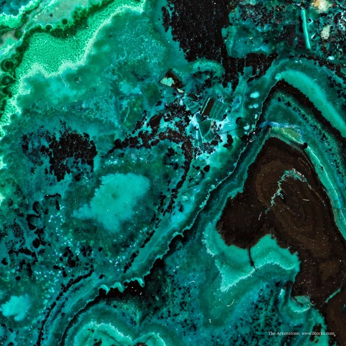 Malachite With Chrysocolla (Polished) - image 5