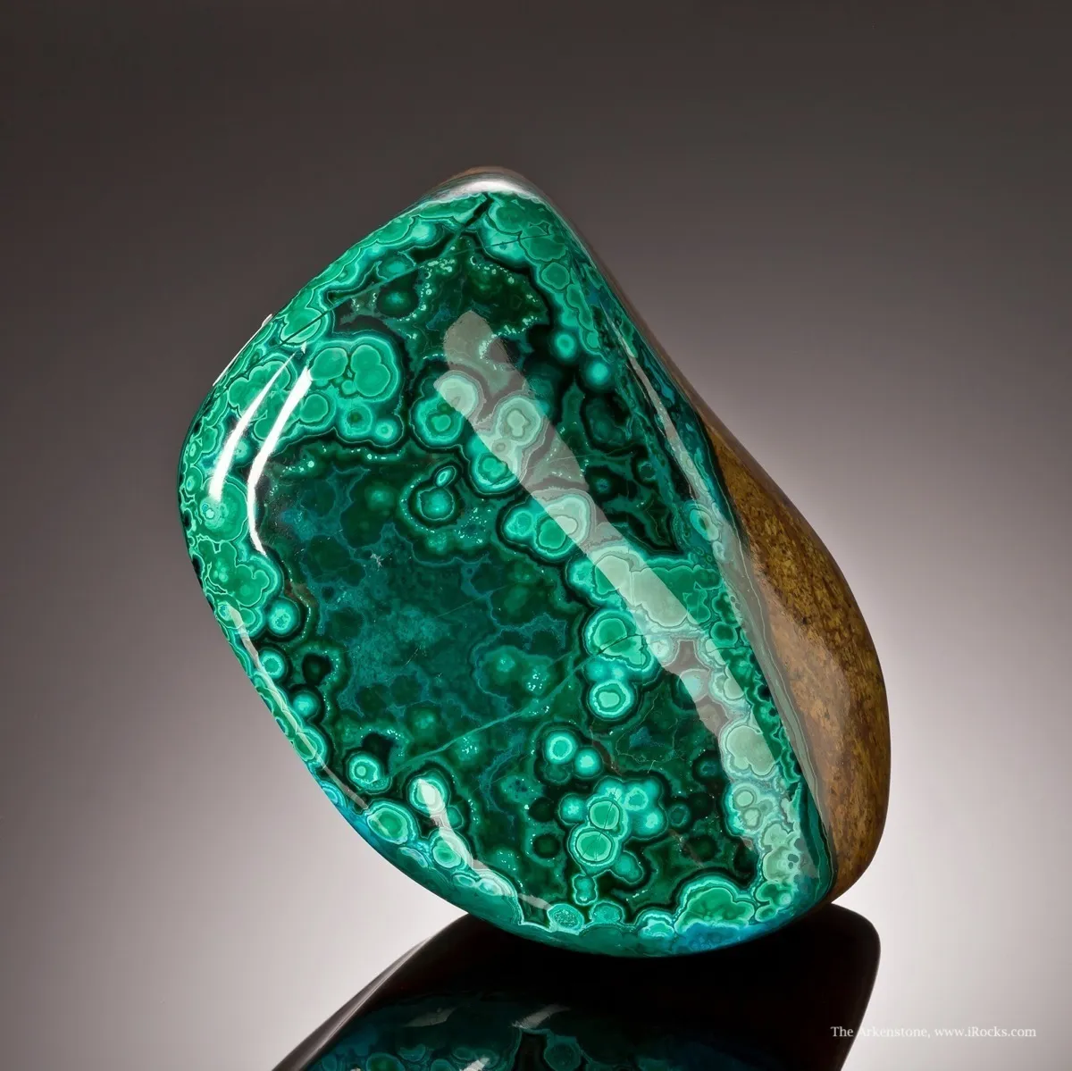Malachite With Chrysocolla (Polished) - image 1