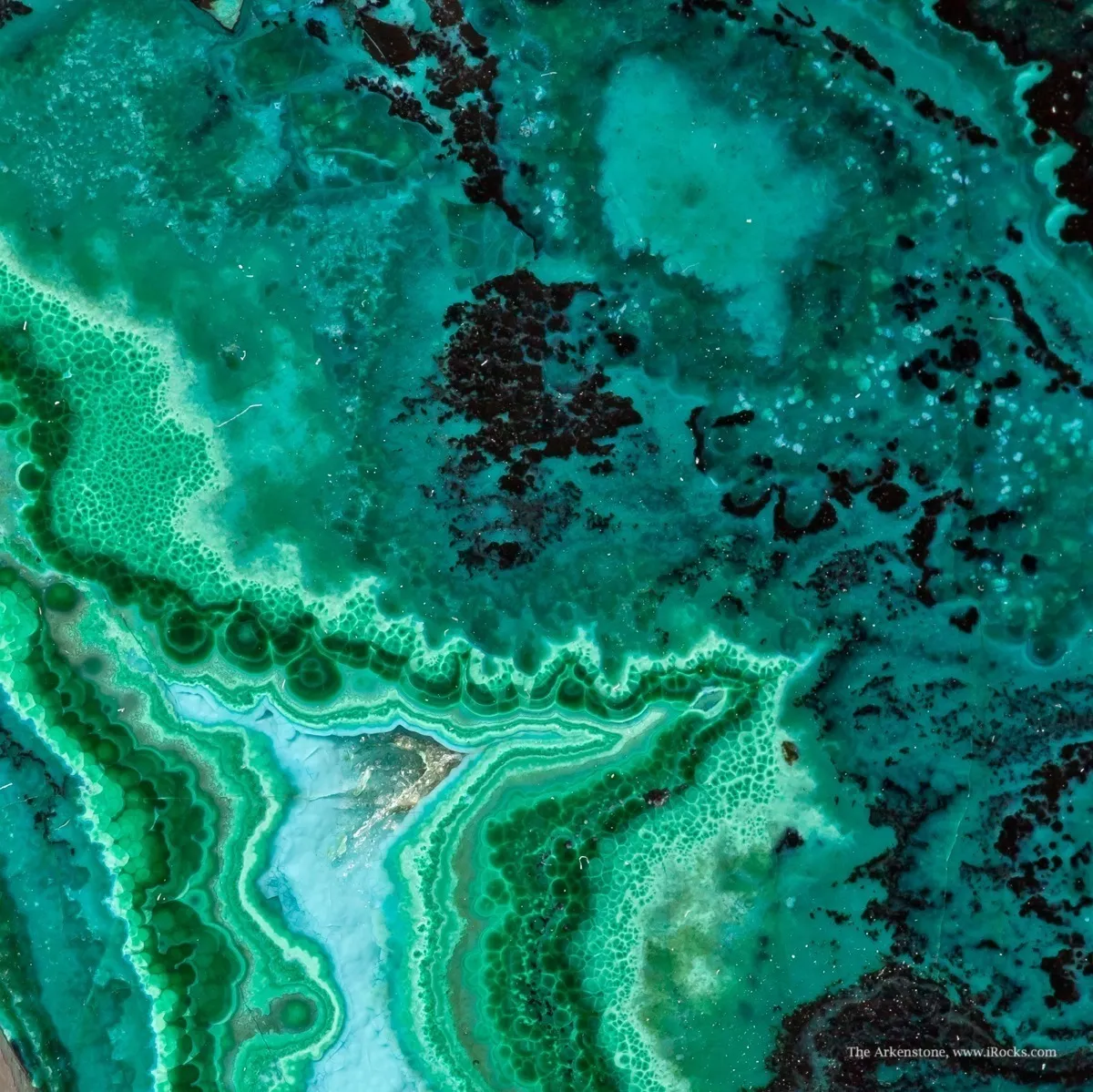 Malachite With Chrysocolla (Polished) - image 4