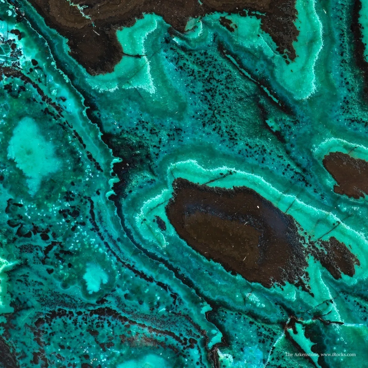 Malachite With Chrysocolla (Polished) - image 6