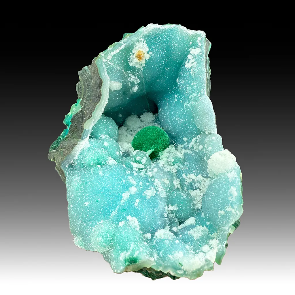 Malachite with Chrysocolla, Quartz (2203) image