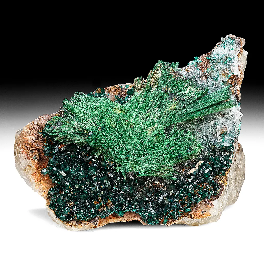 Malachite with Dioptase image