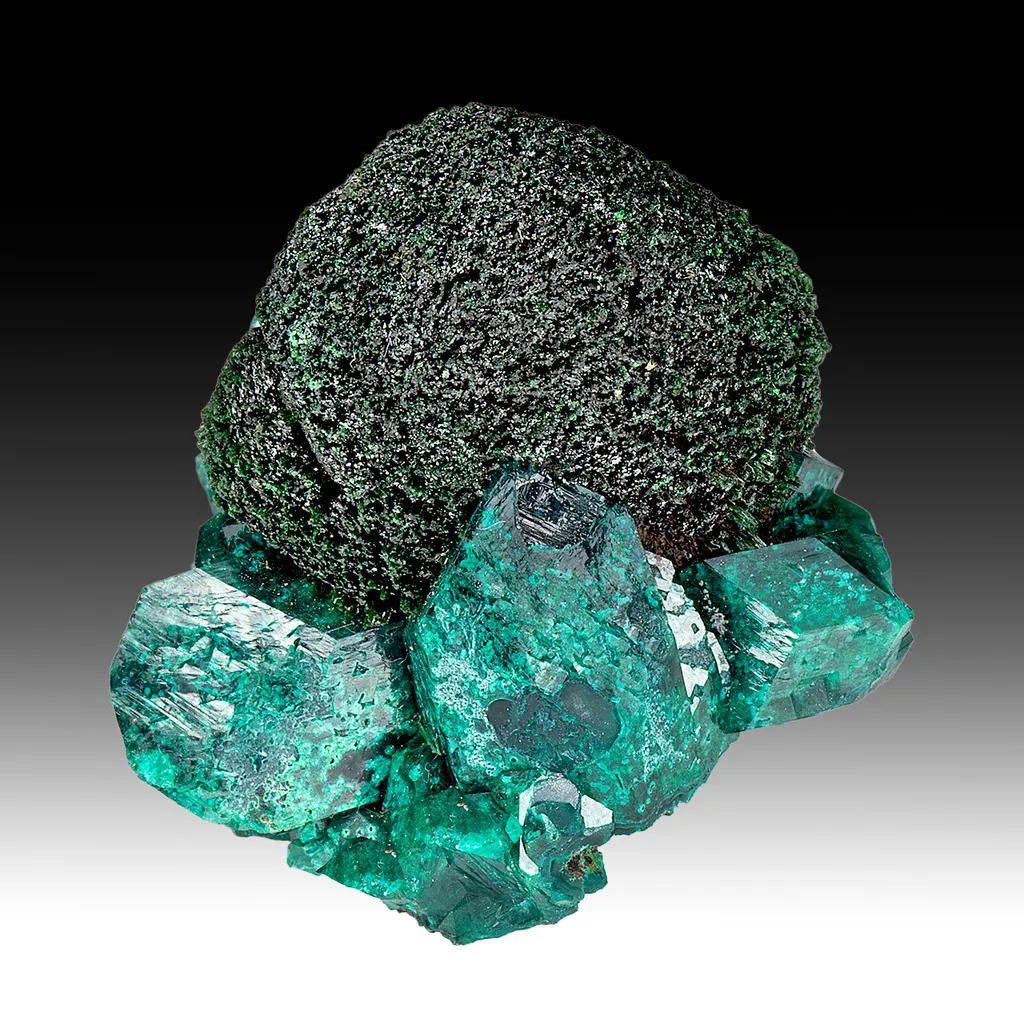Malachite with Dioptase image