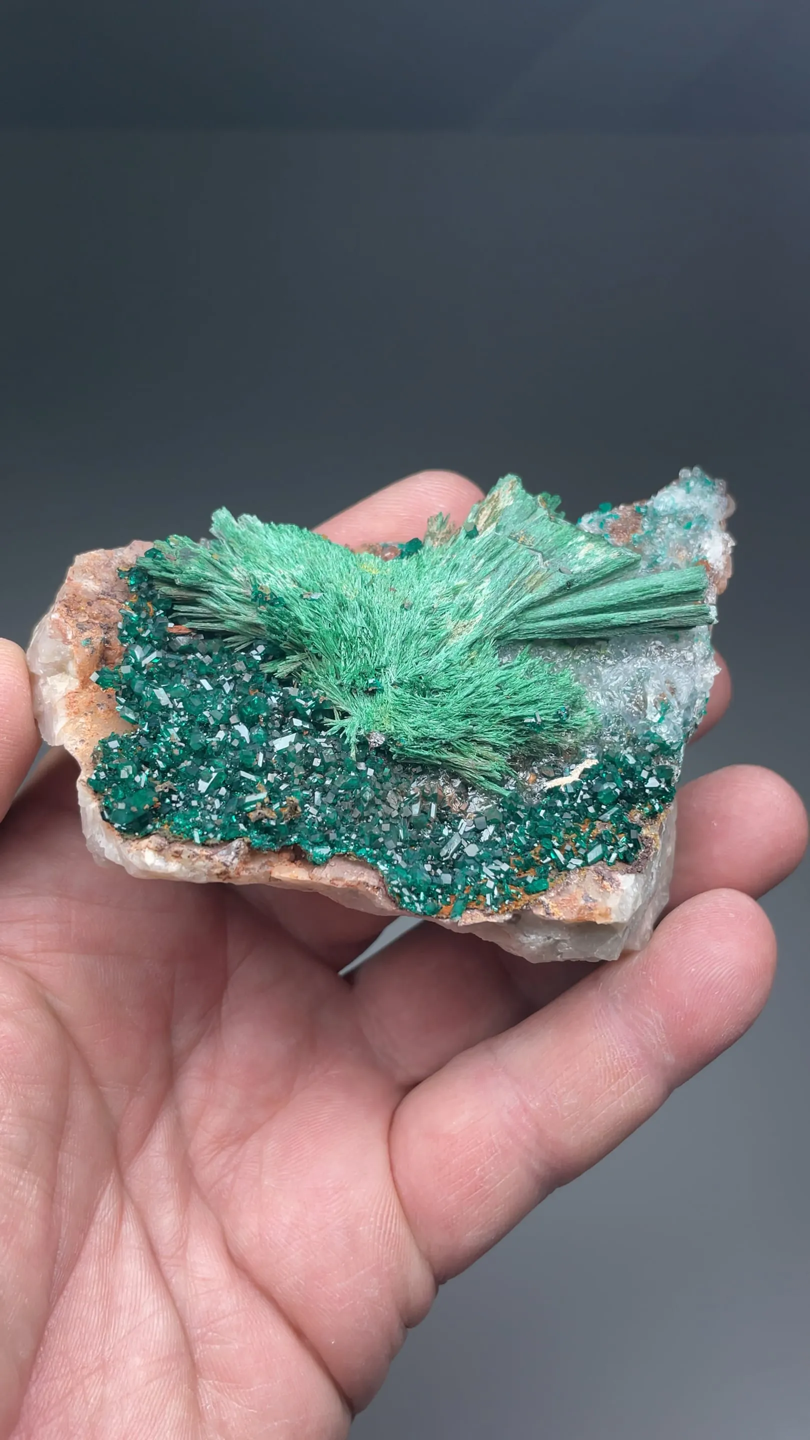 Malachite with Dioptase - image 2
