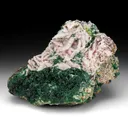 Malachite with Dolomite, Quartz - image 1