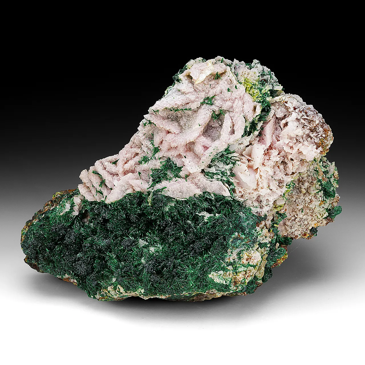 Malachite with Dolomite, Quartz - image 1
