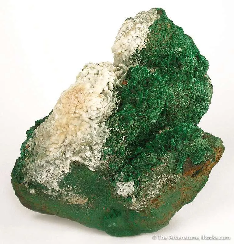 Malachite With Hyalite Opal image