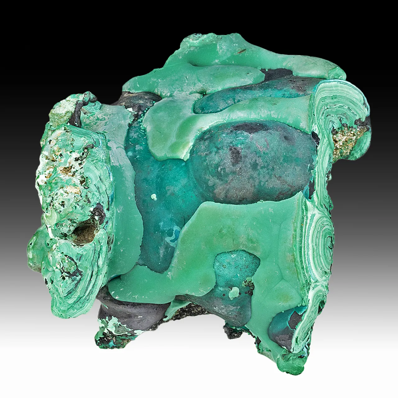 Malachite with Pseudomalachite - image 1