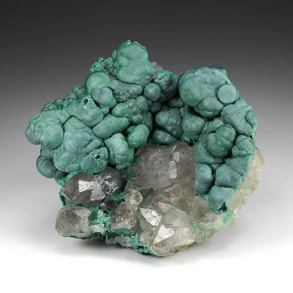 Malachite with Quartz image