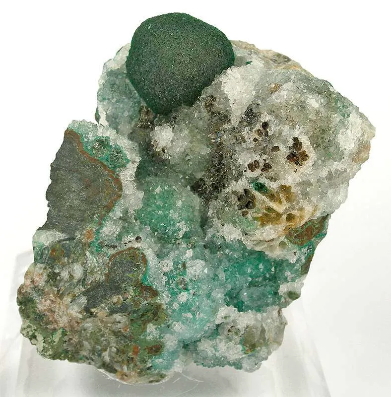 Malachite With Quartz image