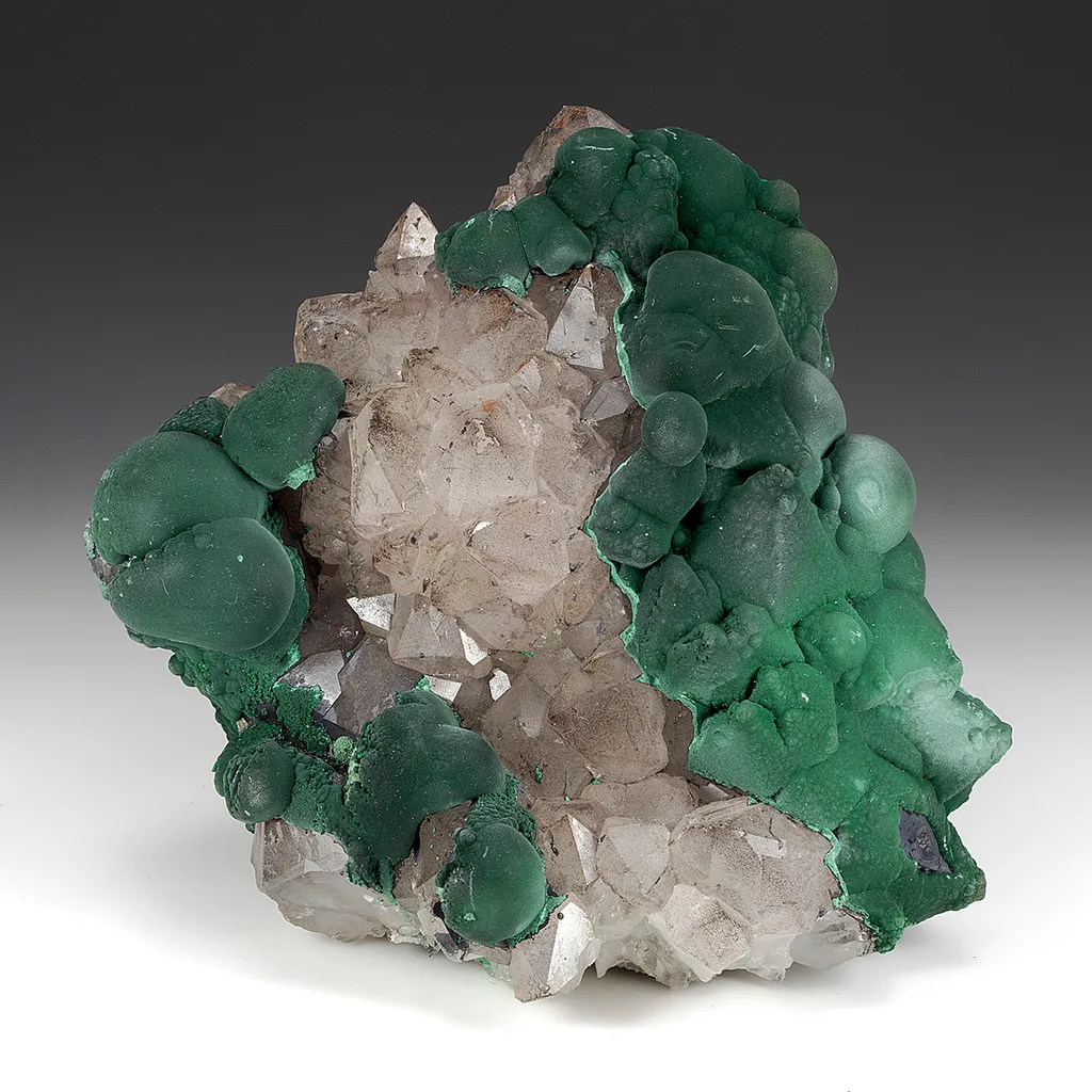 Malachite with Quartz image