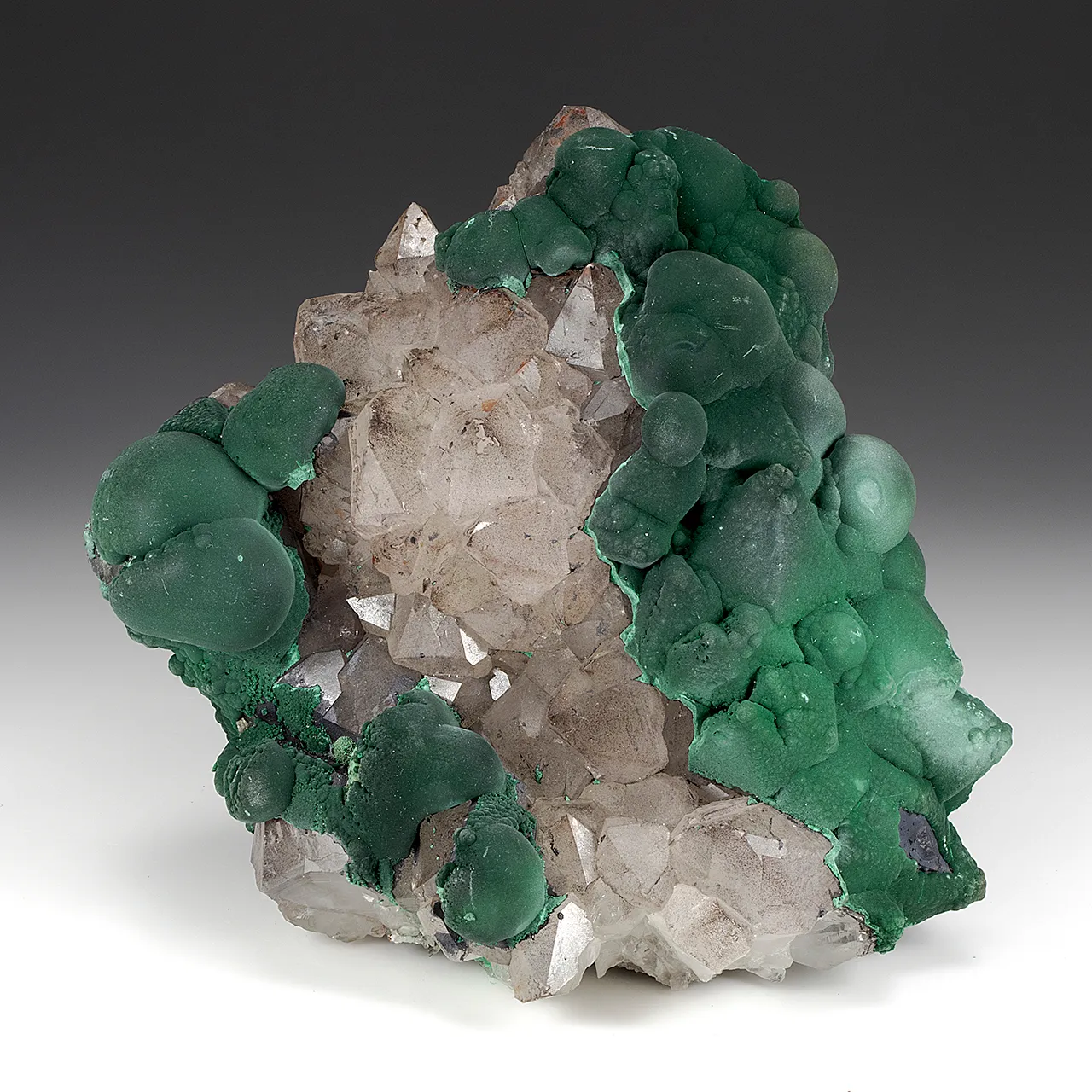 Malachite with Quartz - image 1
