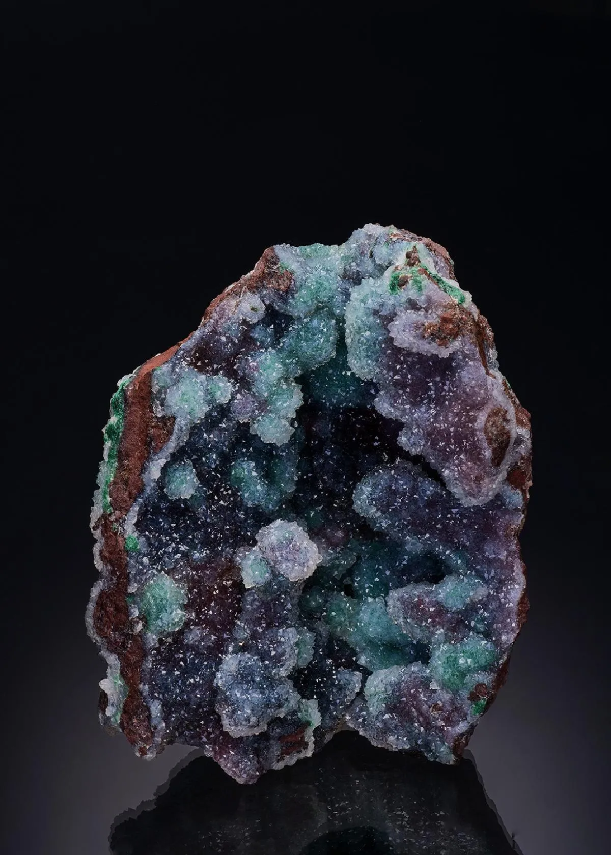 Malachite with Quartz - image 1