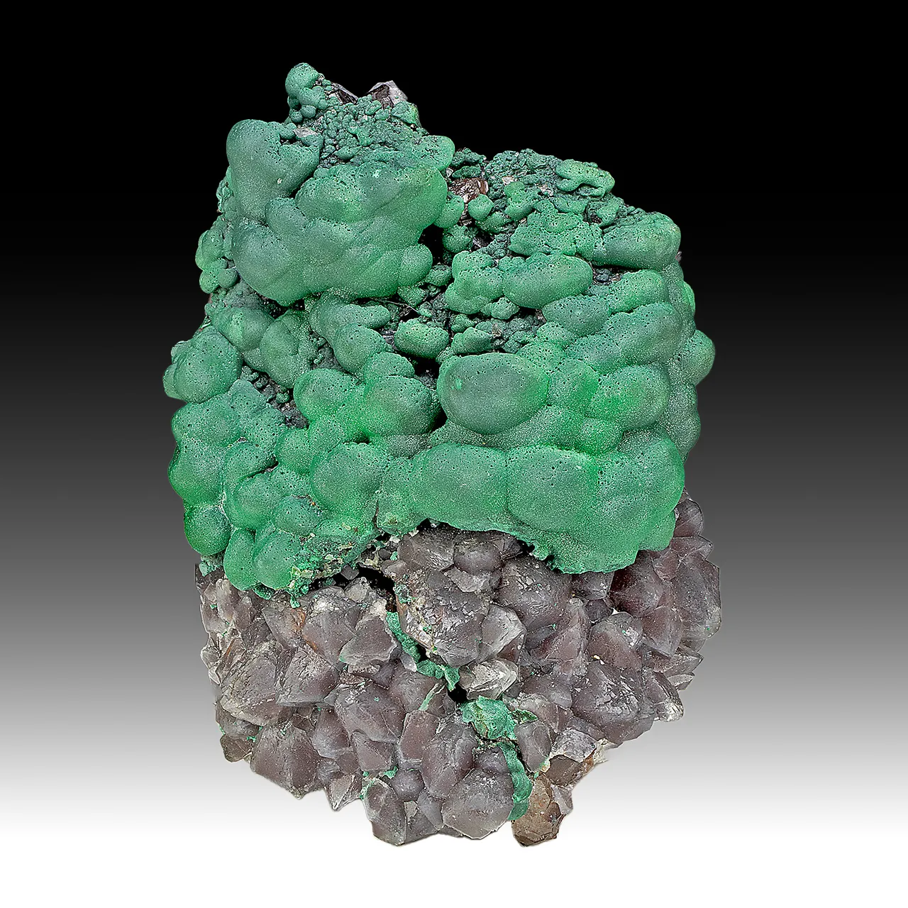 Malachite with Quartz - image 1