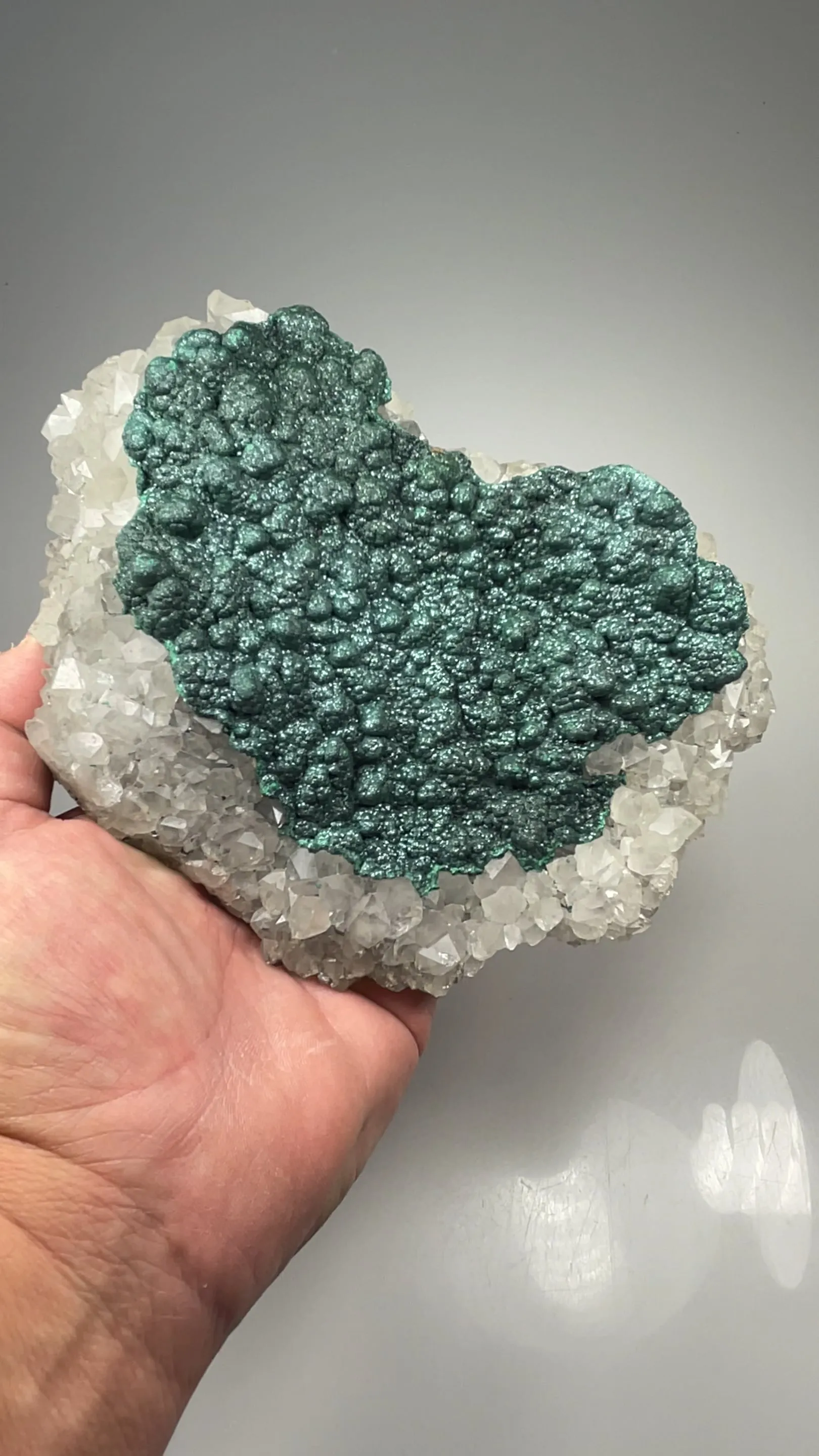 Malachite with Quartz - image 2