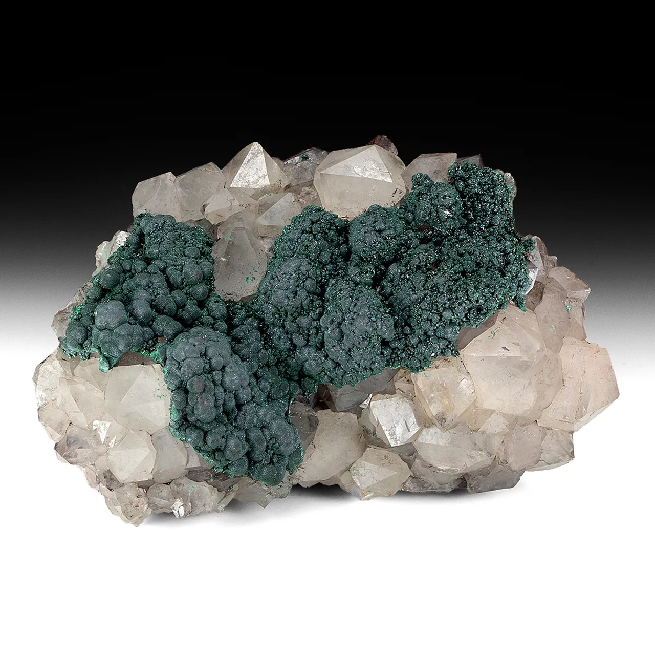 Malachite with Quartz - image 1