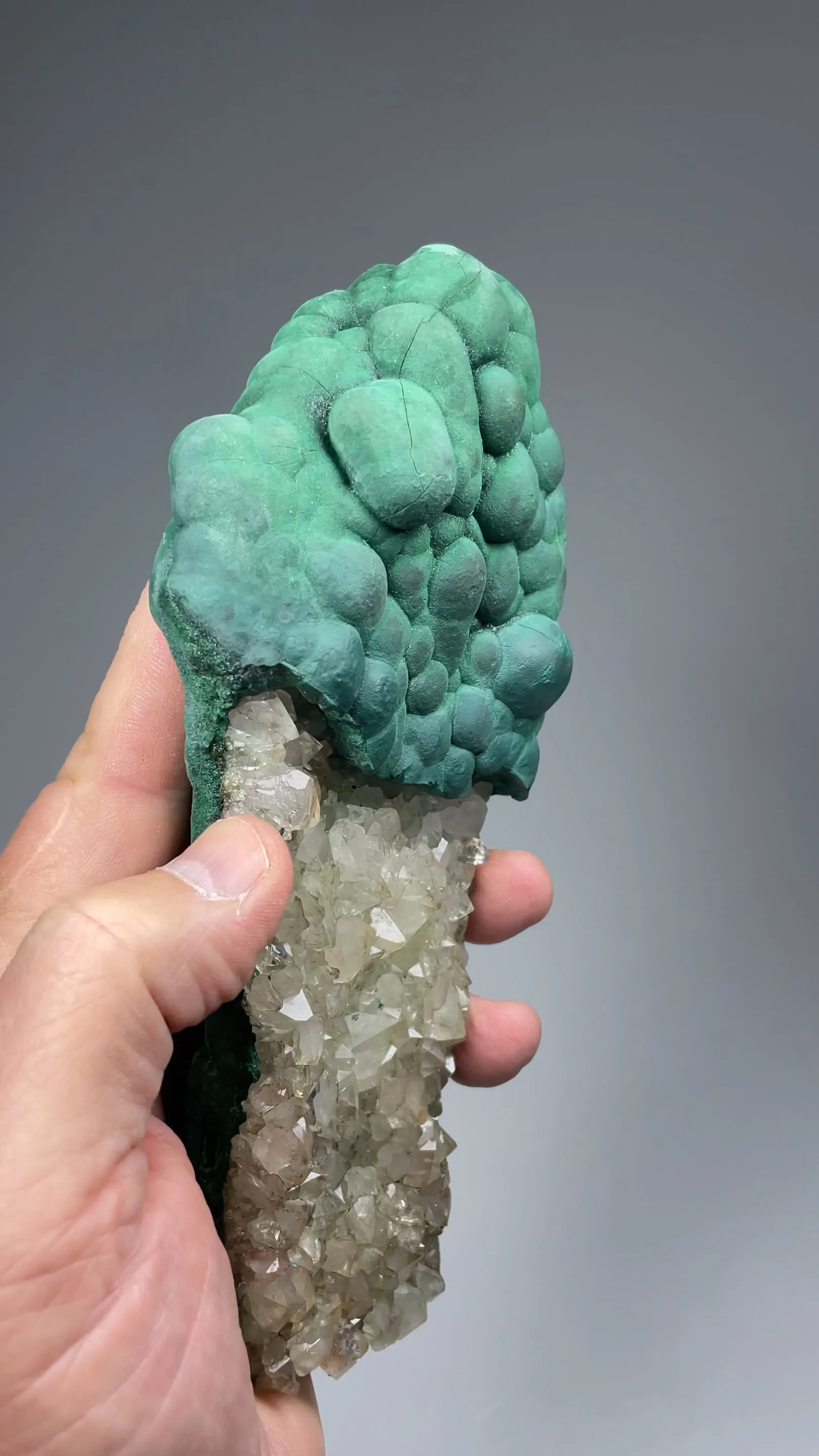 Malachite with Quartz - image 2