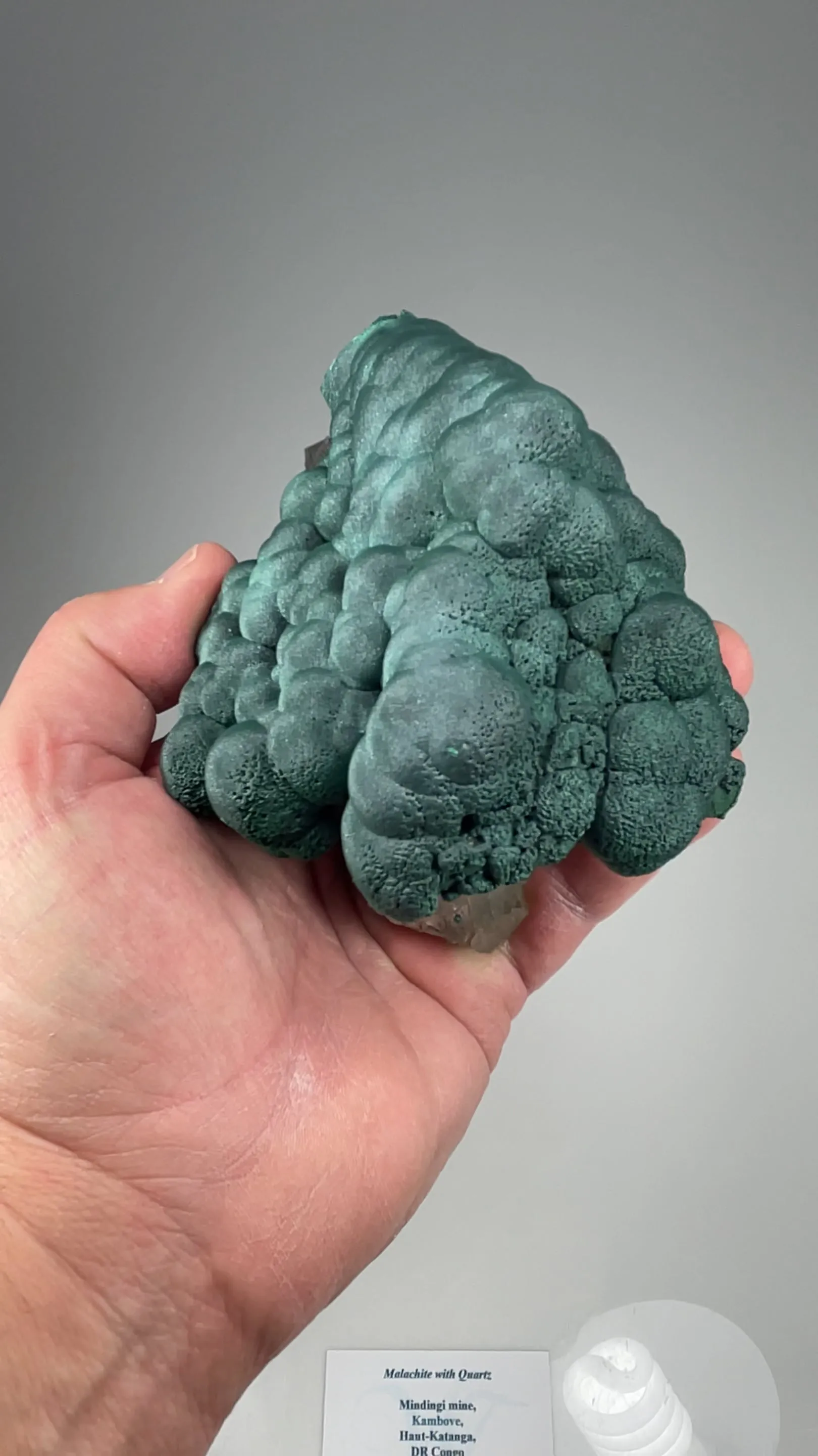 Malachite with Quartz - image 2