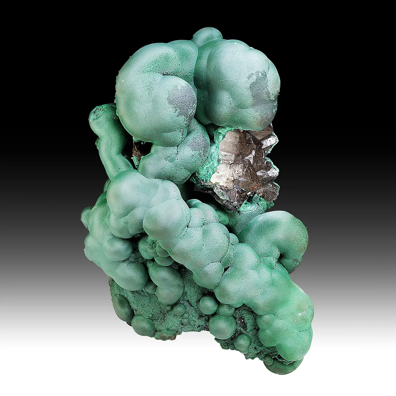 Malachite with Quartz - image 1