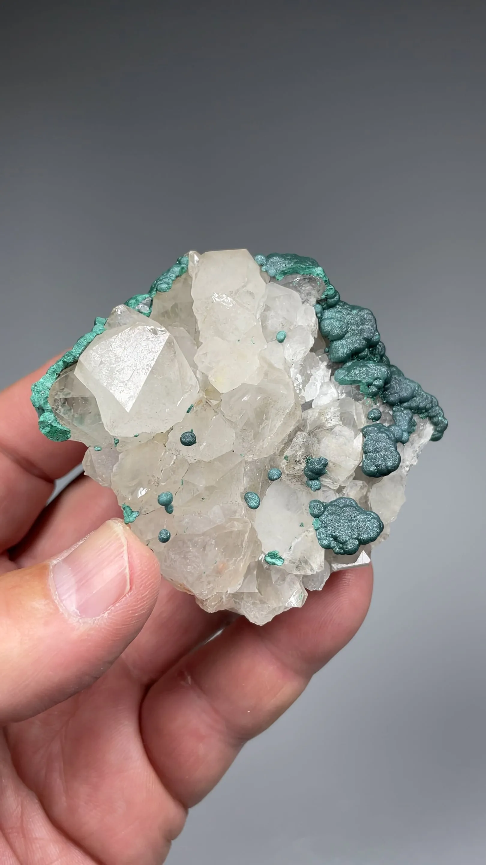 Malachite with Quartz - image 2