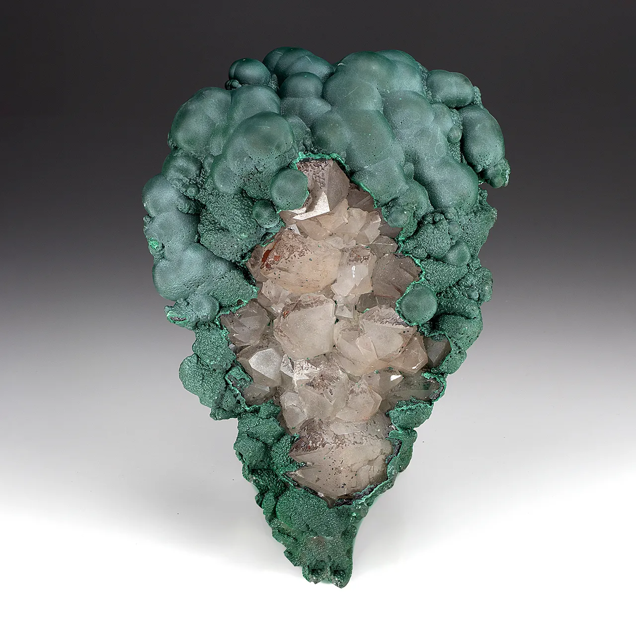 Malachite with Quartz - image 1