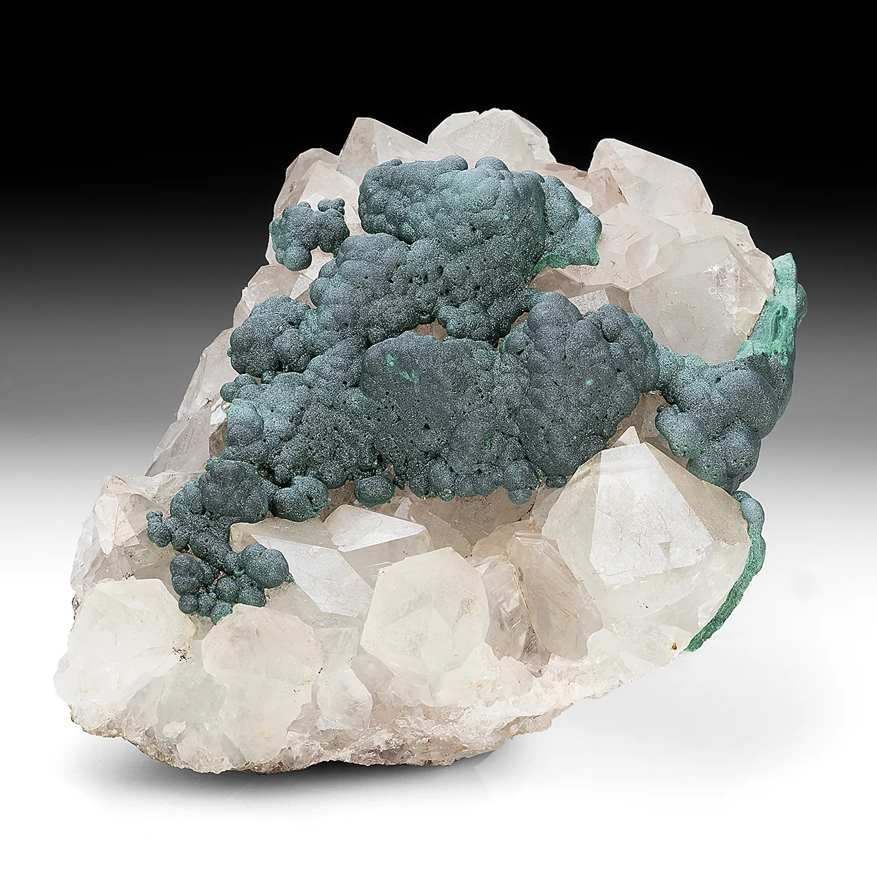 Malachite with Quartz - image 1