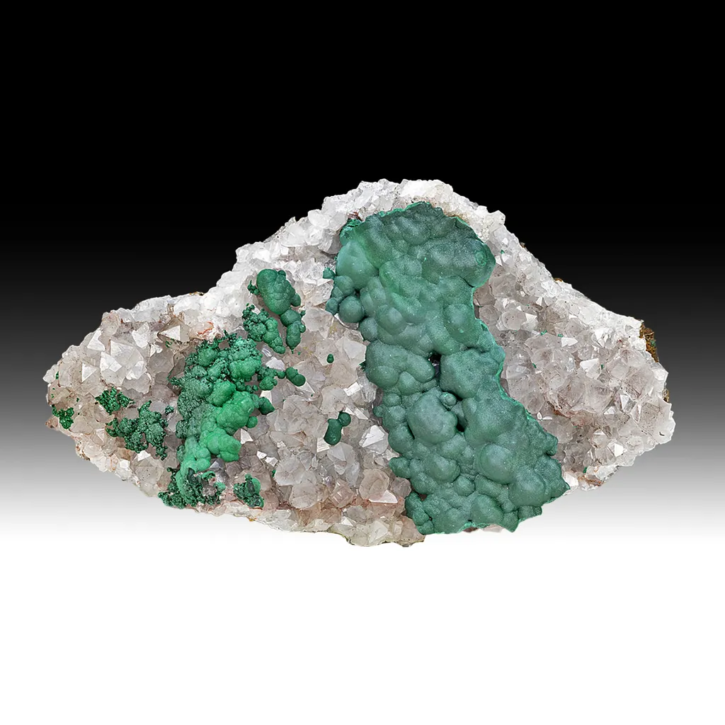Malachite with Quartz image