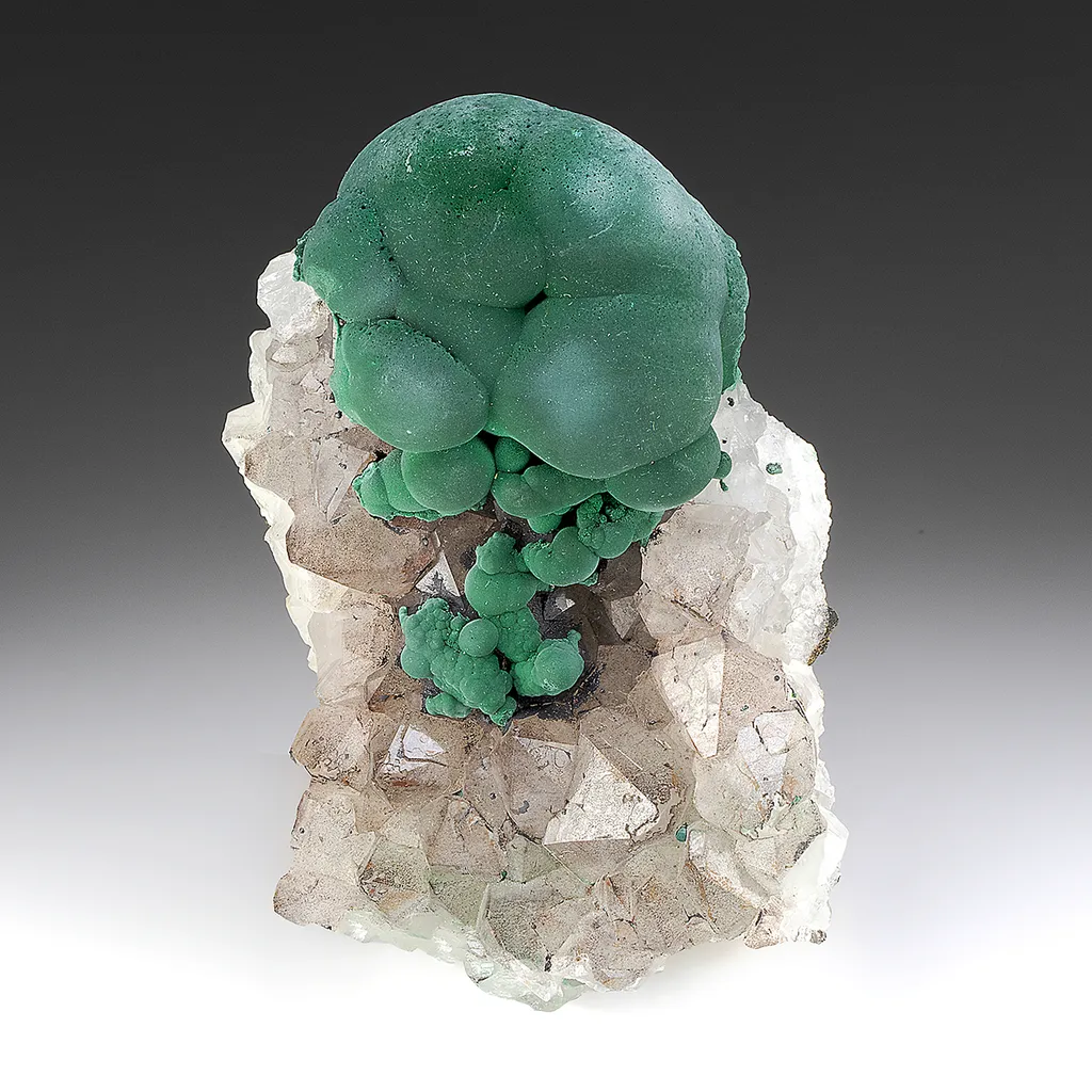 Malachite with Quartz image
