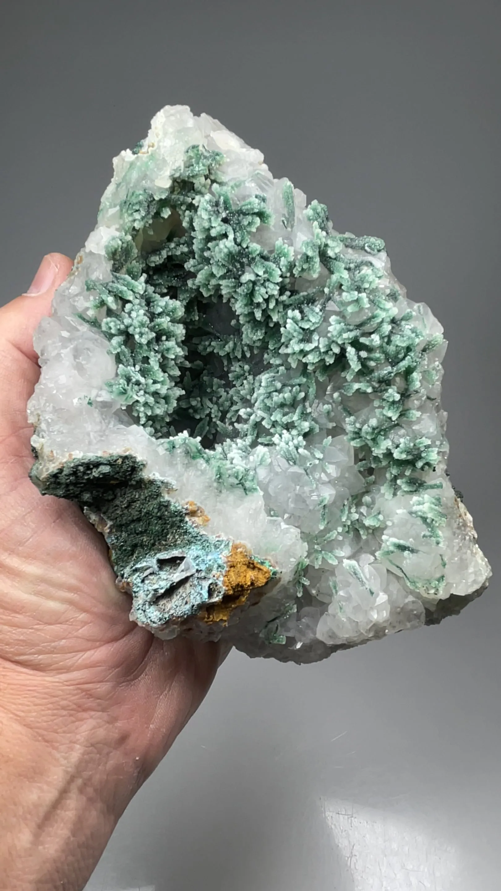 Malachite with Quartz - image 2