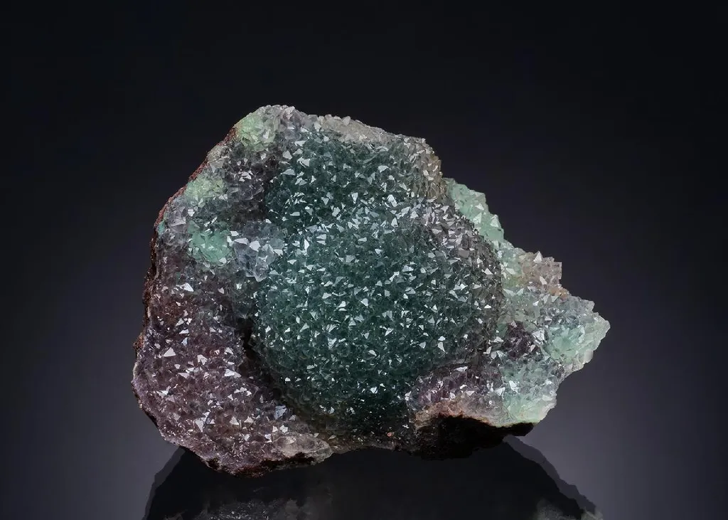 Malachite with Quartz image