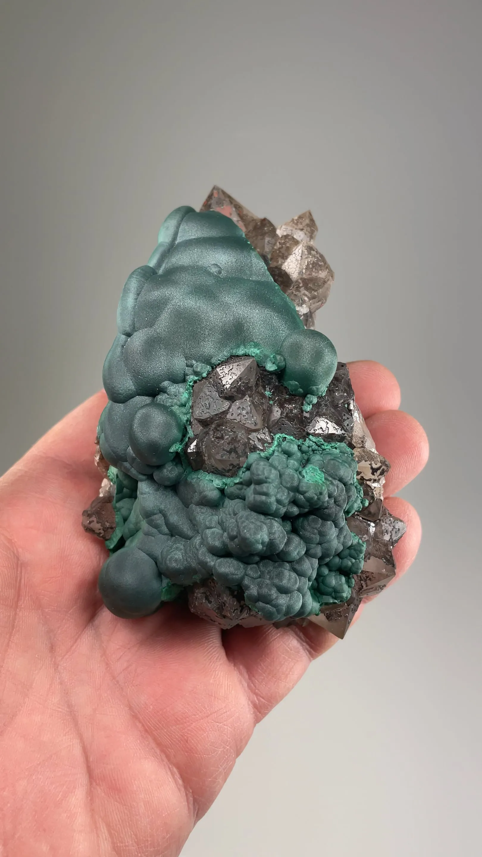 Malachite with Quartz - image 2