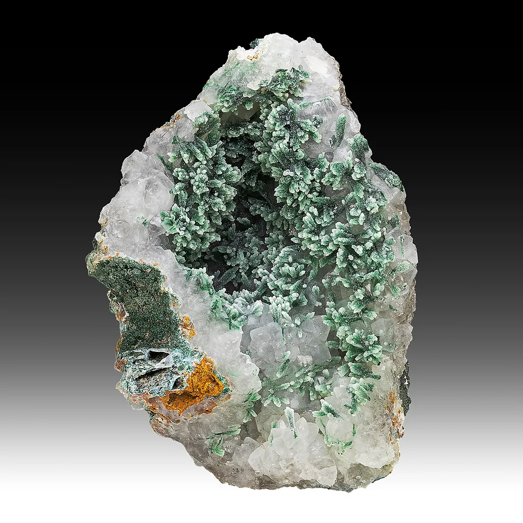 Malachite with Quartz image