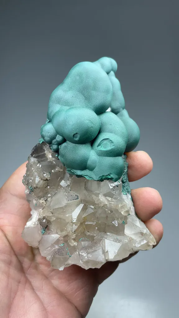 Malachite with Quartz - image 2
