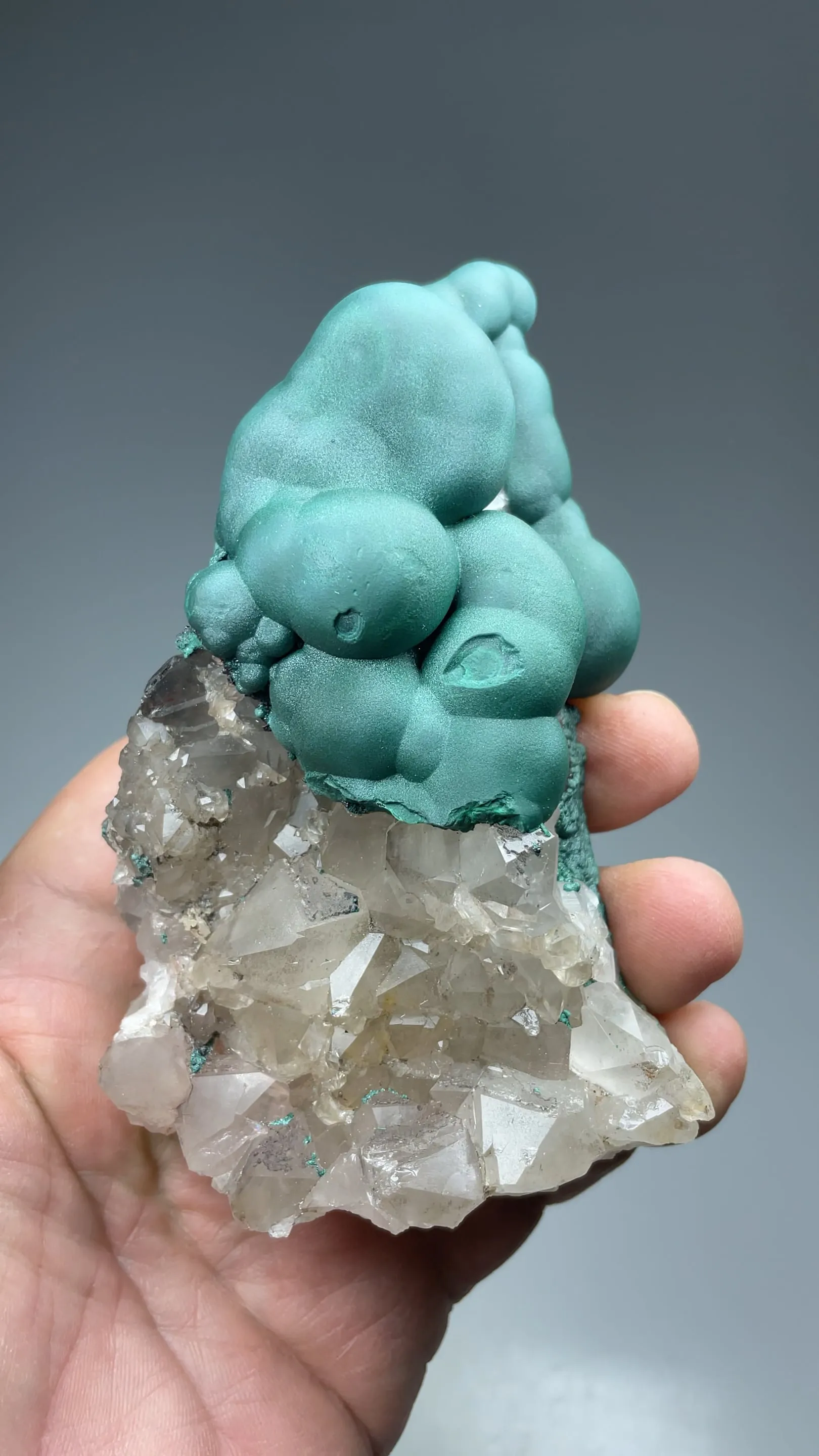 Malachite with Quartz - image 2