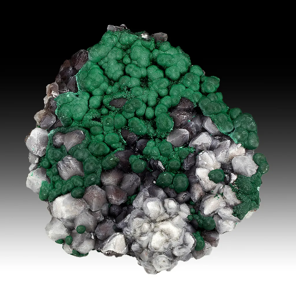 Malachite with Quartz image