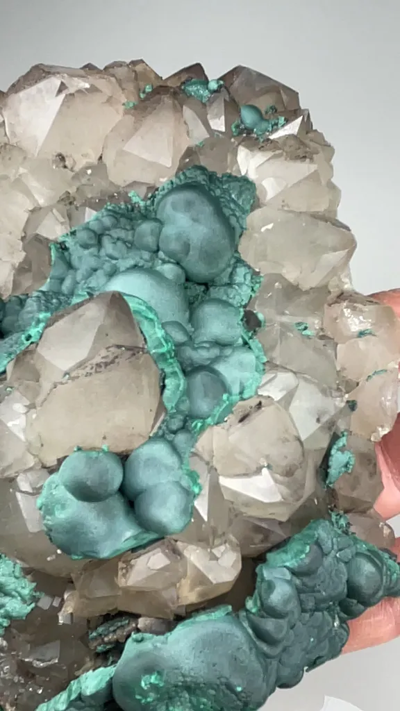 Malachite with Quartz - image 2