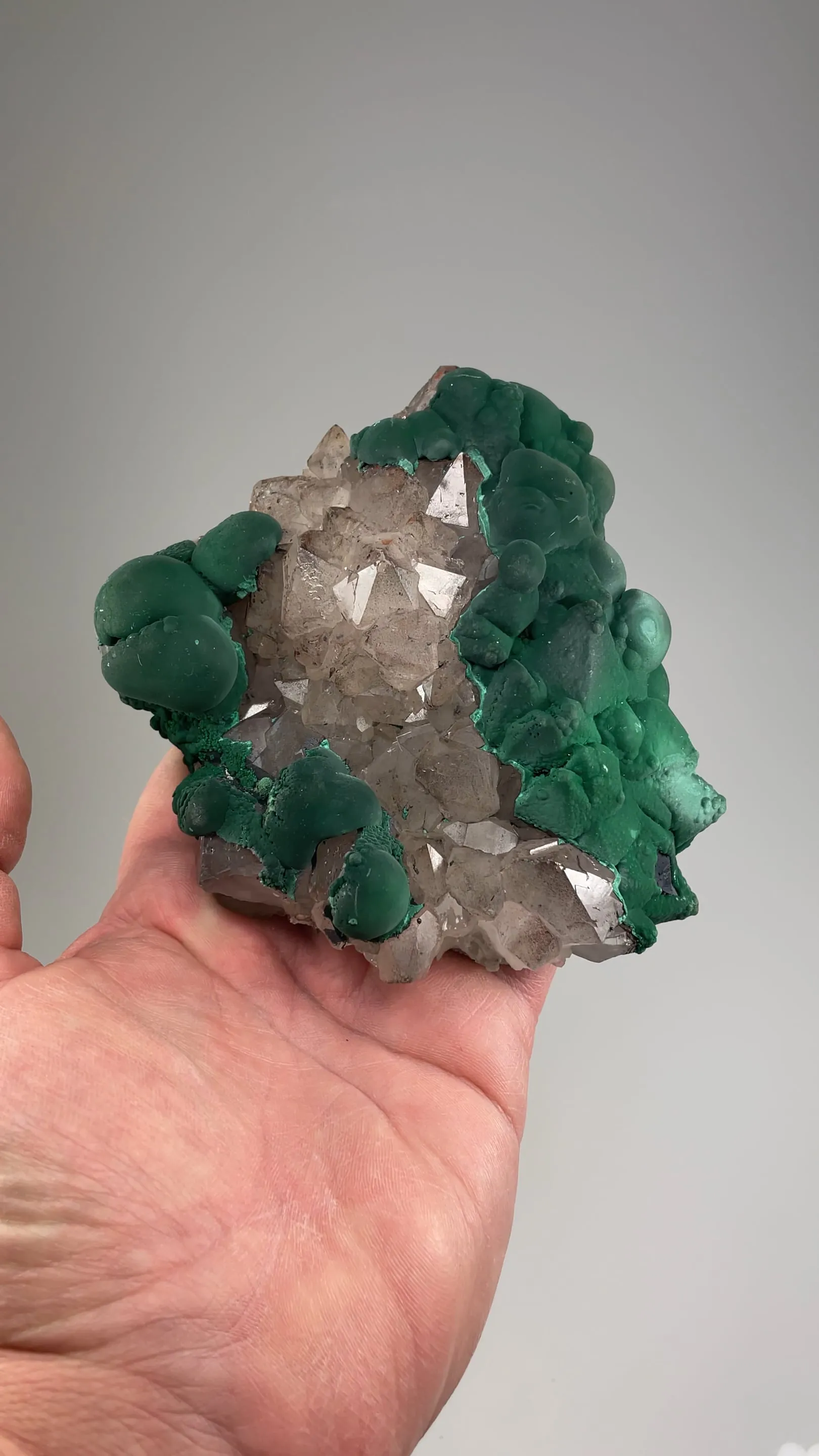 Malachite with Quartz - image 2
