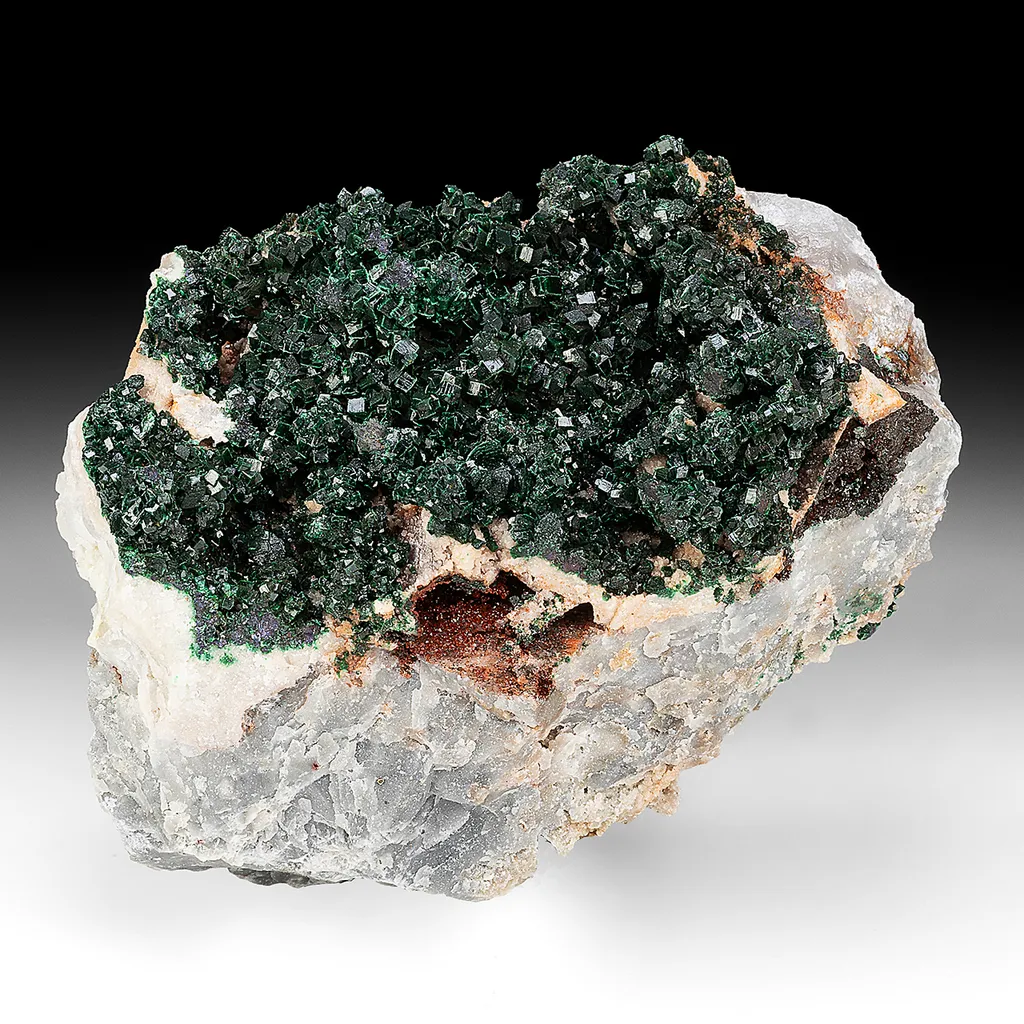 Malachite with Quartz image