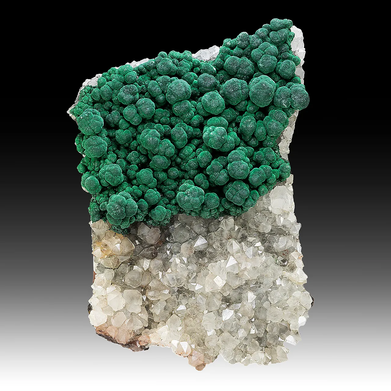 Malachite with Quartz - image 1