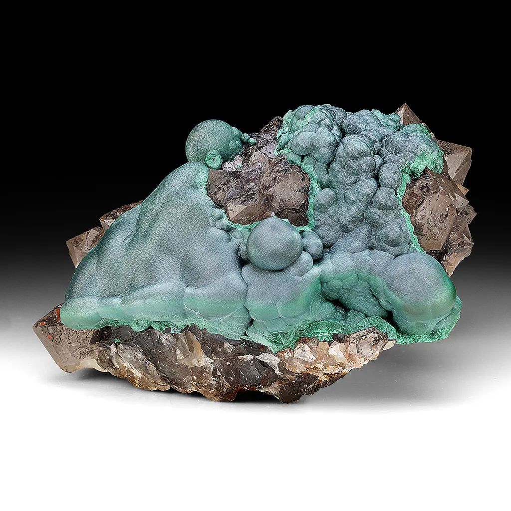 Malachite with Quartz image
