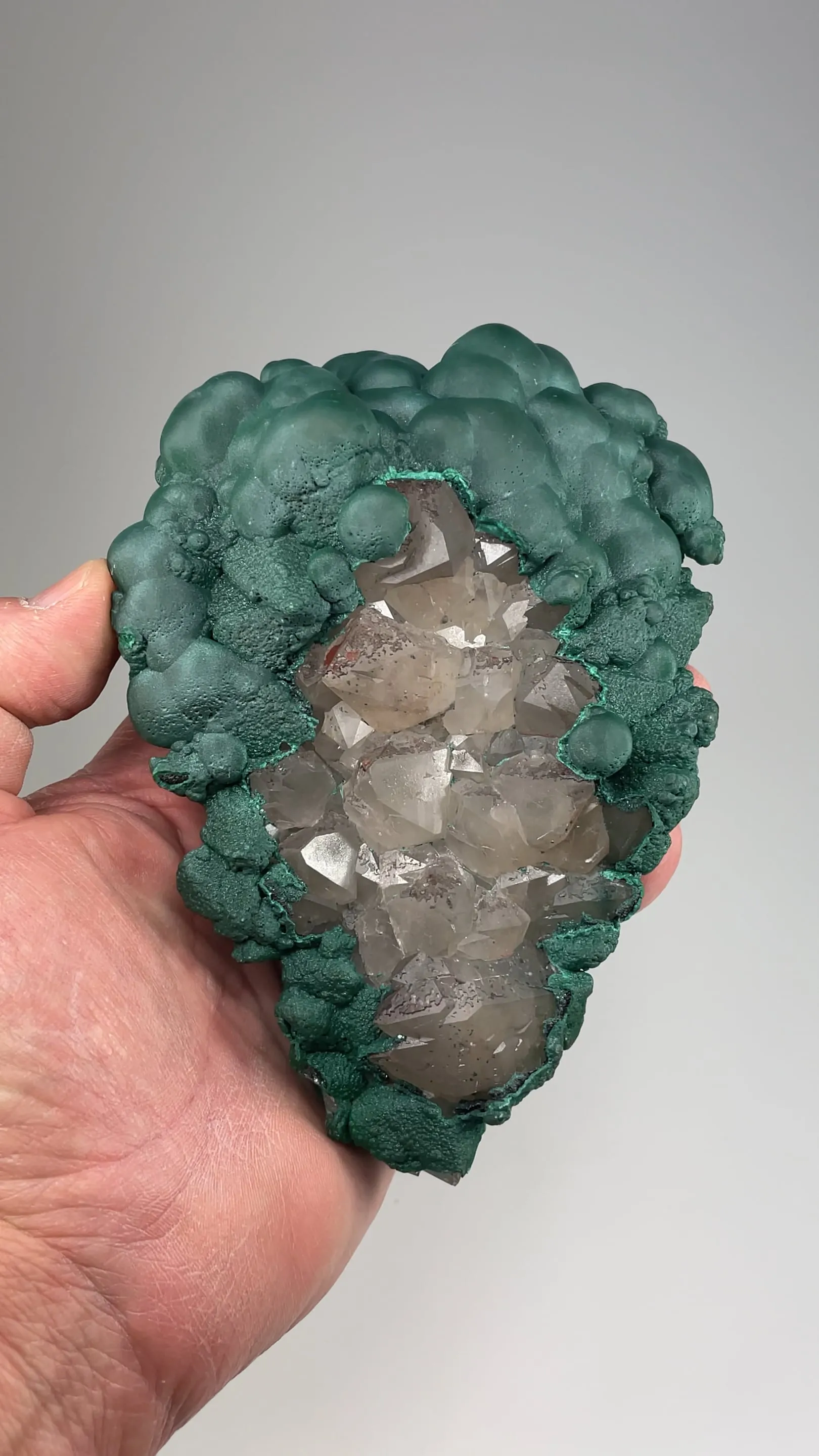 Malachite with Quartz - image 2