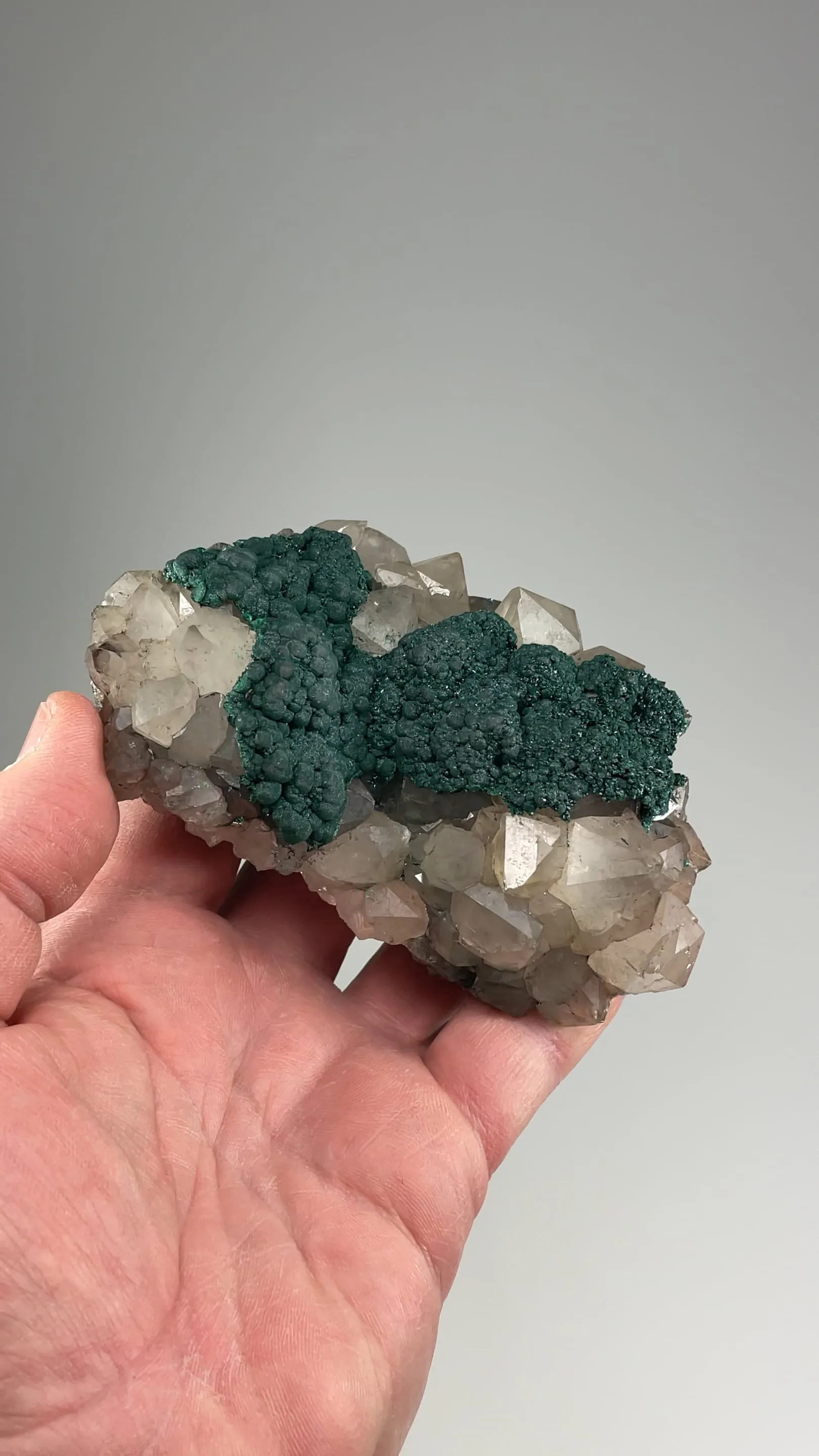 Malachite with Quartz - image 2