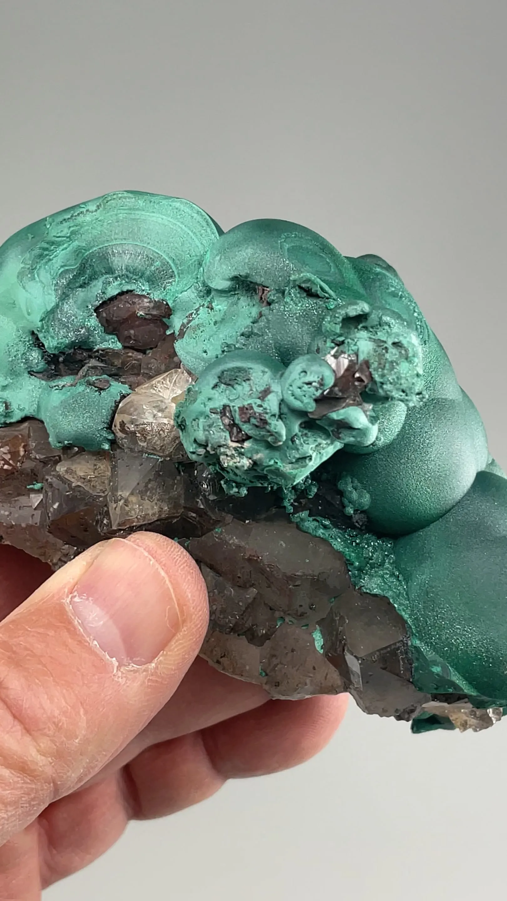 Malachite with Quartz - image 2