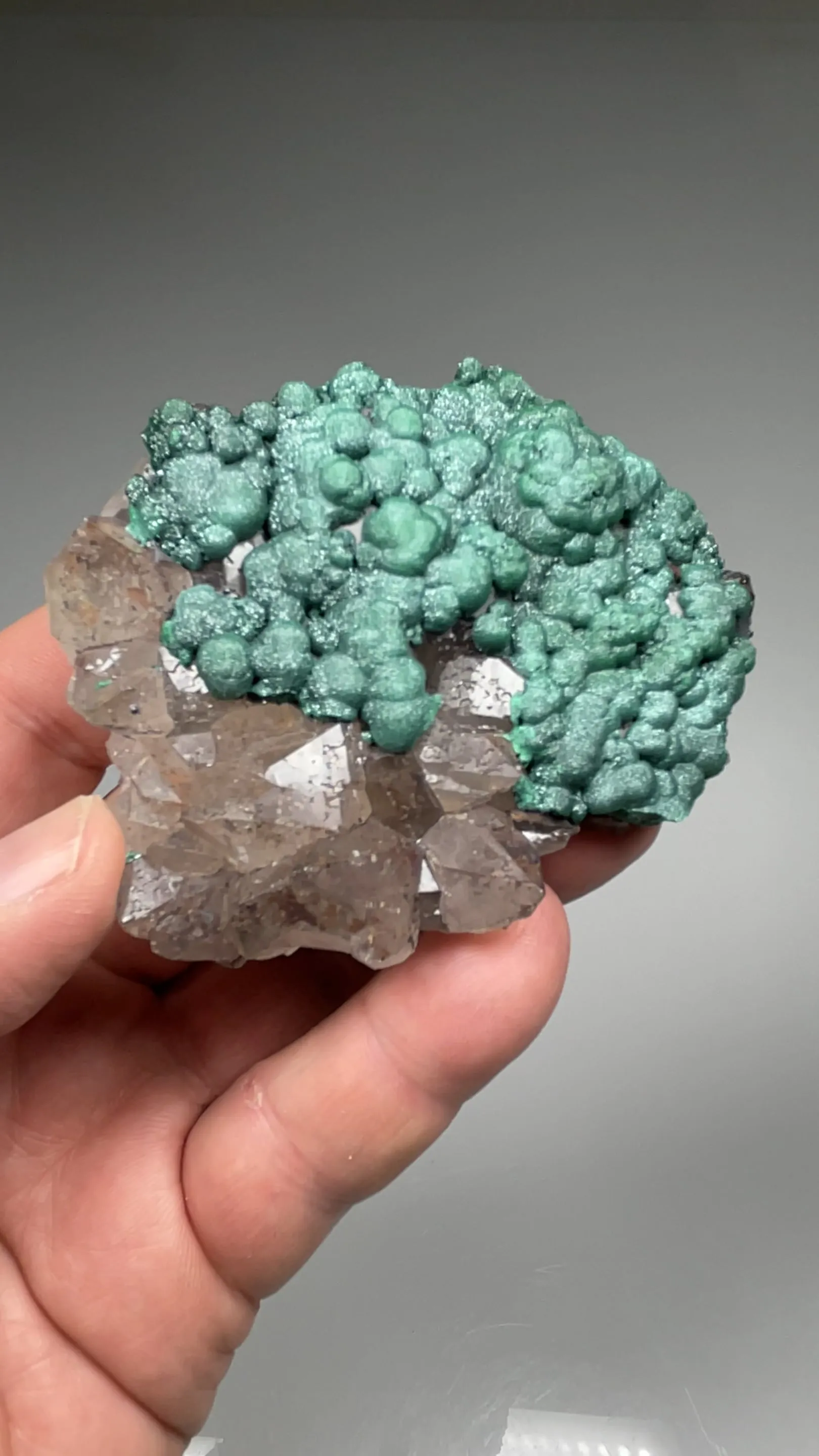 Malachite with Quartz - image 2