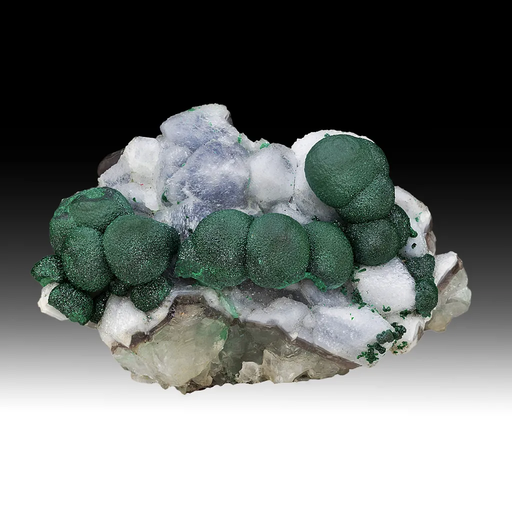 Malachite with Quartz image