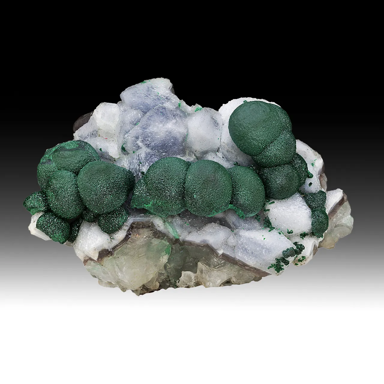 Malachite with Quartz - image 1