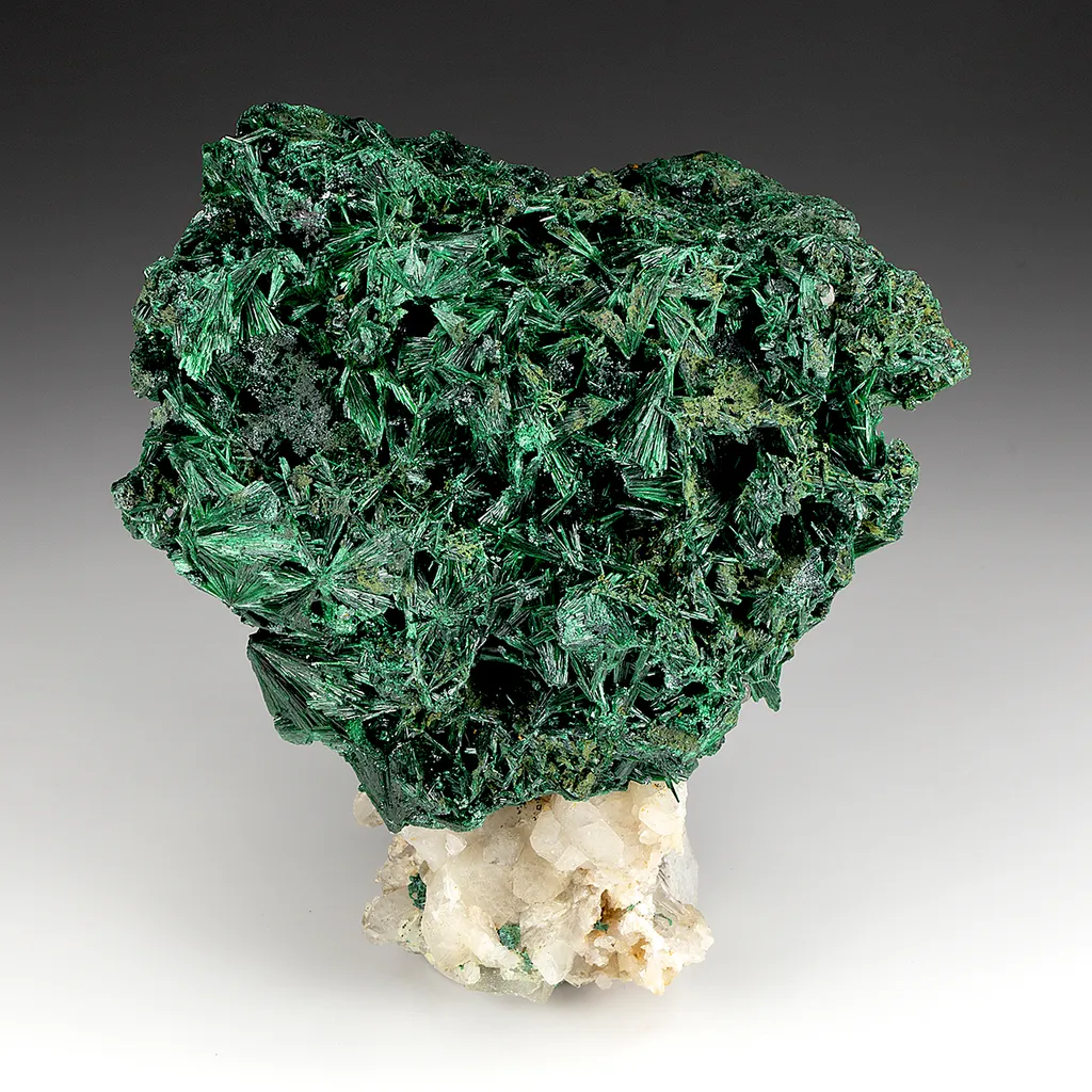 Malachite with Quartz image