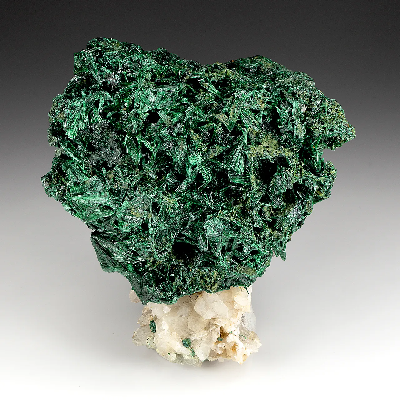 Malachite with Quartz - image 1