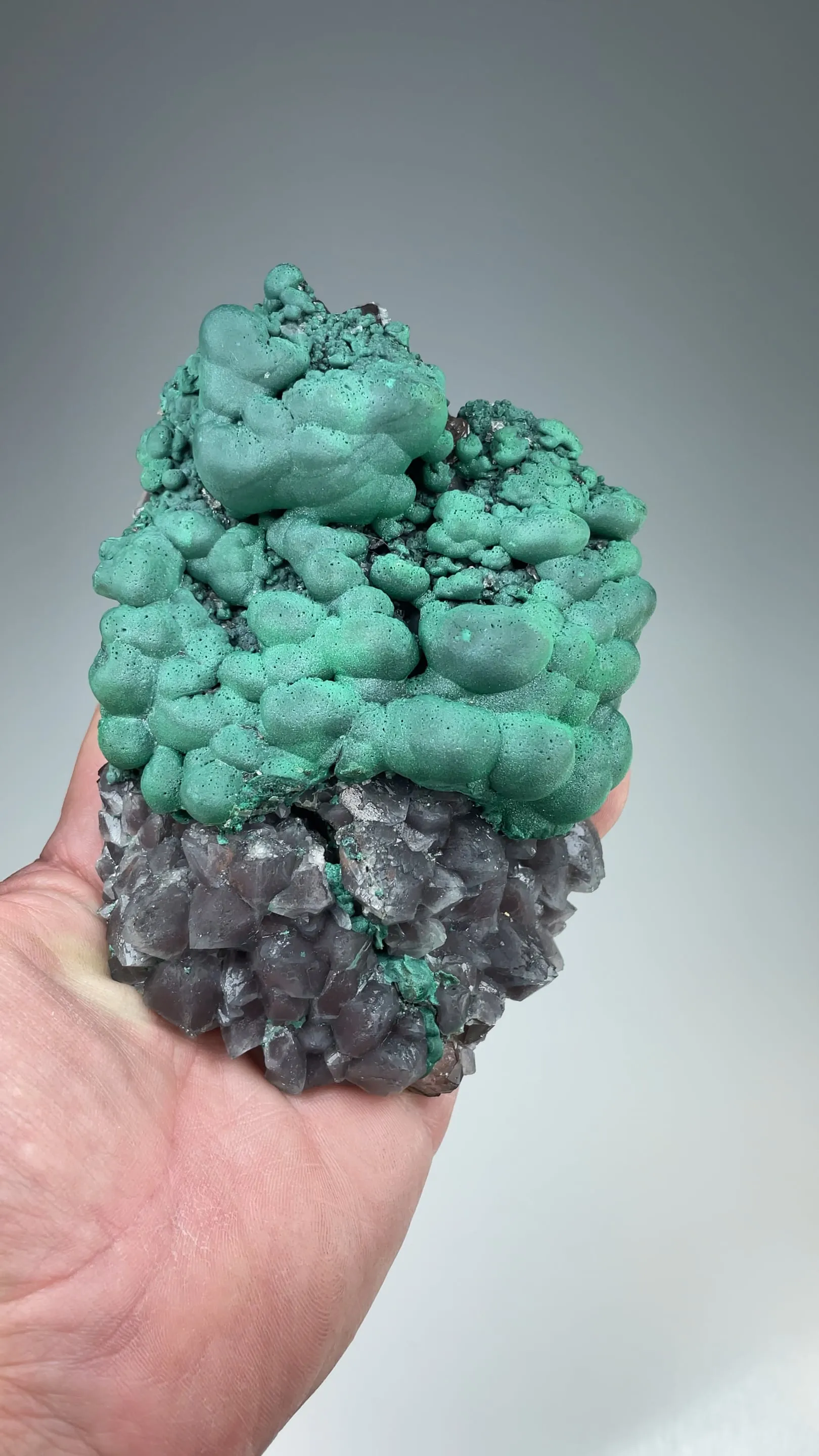 Malachite with Quartz - image 2