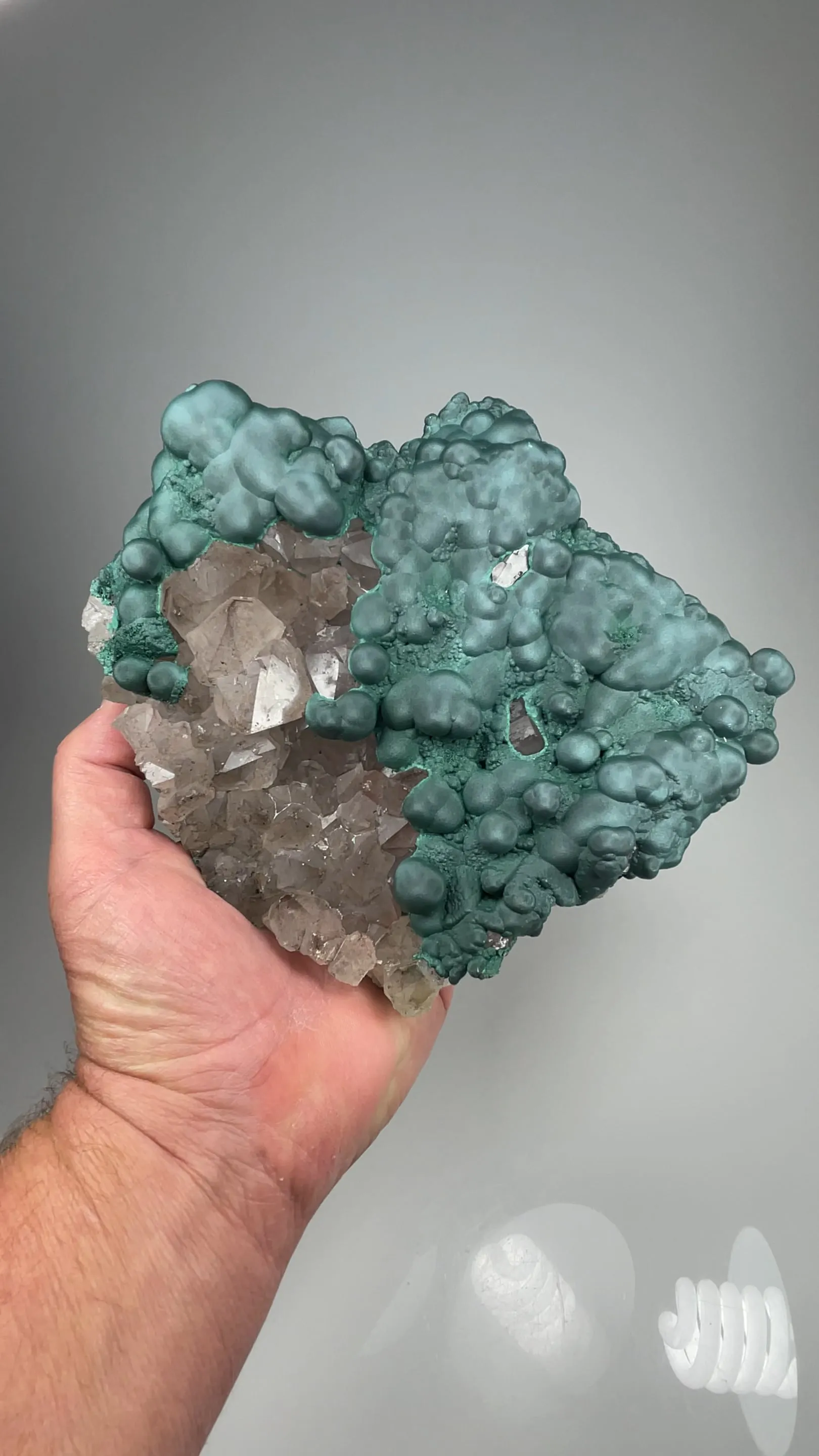 Malachite with Quartz - image 2